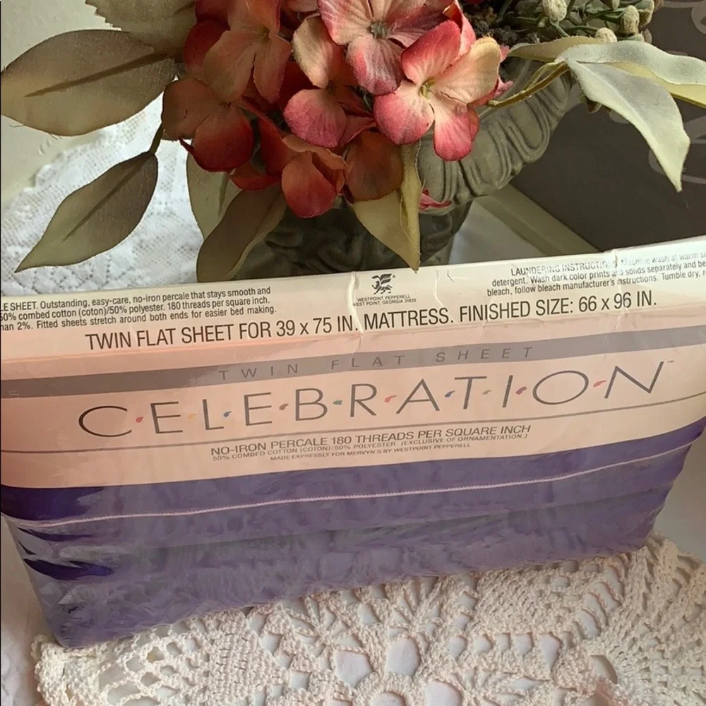 Vintage Still Sealed Twin Flat Sheet